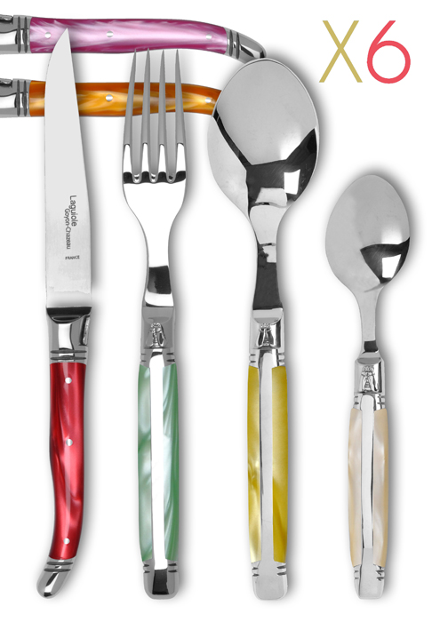 Tete-de-service-Laguiole-Avantage-6-coloris-assorrtis